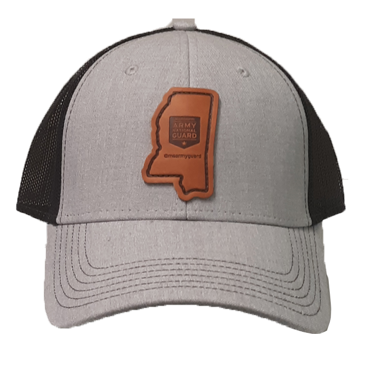 Customized 6 Panel Trucker Hat w/Leather Patch